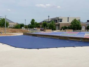 School playground sandpit cover